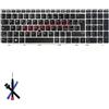 Table-King Tastiera di ricambio argentata con retroilluminazione per HP EliteBook 850 G5 850 G6 855 G5 750 G5 755 G5 ZBook 15u G5 ZBook 15u G6 (Italia)