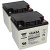 WSB 2 batterie AGM 12V / 50Ah al piombo - REC50-12I compatibili con MP50-12C, 12LCP-50, WP50-12NE AKKUman