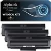 alphaink 3 Toner W1106A-XXL 106A compatibile per HP Laser MFP 137fnw, 107a, 135w per 107w, 107r, MFP 135a, 135r, 135wg, 137fwg, 138fwg, 138fnw, 138p, 138pn, 138pnw, 130 - CHIP - 5.000 pagine - Nero
