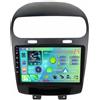 GYFGRTQ 9 Pollici Android 15 Autoradio 2 Din per Dodge Journey Fiat Freemont Leap 2011-2020 con Bluetooth Senza fili CarPlay GPS Navi Telecamera Posteriore Comandi al volante(T100 [2+32G])