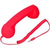 Naroote Ricevitore Telefonico retrò, Telefono Cellulare Senza Fili Ricevitore Telefonico Voce Chiara Resistente alle Radiazioni Leggero Multifunzionale per i Viaggi a Casa (Rosso)