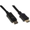 Link LKCDPH10 - Cavo Audio Video DisplayPort 1.2-HDMI 1.4 (1 Metro, Nero) - Contatti Dorati per Trasmissione 4Kx2K 30Hz - Schermatura EMI/RFI e Blocco di Sicurezza
