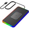 Generic Caricabatteria per auto wireless - Tappetino veloce da 15 W, supporto per caricabatterie | Tappetino antiscivolo di ricarica per telefono