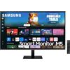 SAMSUNG Smart Monitor M5 Nero - 27'' - Piastrella VA, FHD (1920 x 1080), 60Hz, 4ms, Inclinabile, 2 x HDMI (1.4), 2 x USB-A, Smart TV, Gaming Hub, LS27DM500EUXEN