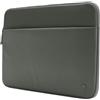 Incase A.R.C. - Custodia per laptop da 14, fodera imbottita in pelliccia sintetica, poliestere riciclato, impermeabile, tasca esterna, AirTag, design resistente ed elegante, colore: Verde fumo