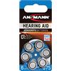 ANSMANN 5013253 Batteria per Apparecchi Acustici 675 Zinco-Aria 10 1,4V Pr44 Aza675 Azzurro