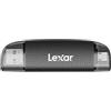 Lexar Lettore USB-A/C a doppio slot, velocità di trasferimento fino a 205 MB/s, supporta schede SD e microSD (LRW310X-BNBNG)