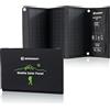 Bresser Caricatore solare da 21 W con connettore USB-A e DC con adattatori, pannello solare come caricatore per smartphone, power bank, ecc.