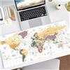 Hixingo Modello del Mondo Tappetino Mouse, Tappetino Mouse XXL/XL/L, Tappetino Mouse Gaming con Base in Antiscivolo e Bordi Cuciti, Mouse Pad per Ufficio e Casa (1000x500x3mm,Bianco)