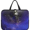 Surwin Custodia per Laptop, Motivo Cielo Stellato Custodia Notebook Laptop Sleeve Impermeabile Custodia Sleeve con Manico e Cerniera Sleeve per Laptop Antiurto (13 pollici,Galassia)