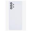 Generico Copri Batteria compatibile con Samsung Galaxy A23 5G SM-A236F A236 A236F A236B (NO con 4G) retro Posteriore Back Cover Scocca coperchio in plastica rigida + lente con cornice + Biadesivo (BIANCO)