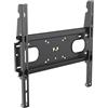 Meliconi SlimStyle 400 F - Supporto Fisso Ultra Sottile da Parete per Tv a Schermo Piatto da 32'' a 82, Massimo 60 kg, VESA 200-300-400 mm, Nero