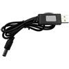 YIGZYCN Cavo di ricarica USB ad alta velocità con testa rotonda da 3,5 mm/5,5 mm/USB 5 pin per batterie da 3,7 V 18650, lunghezza 50 cm