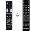 Remote Telecomando compatibile per HKC 40F1FHD-T2-EU, 32C9A, 43F6, 24C2NB, 16M4, 32C1NHD-T2, Pre-programmato
