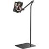 AboveTEK Supporto da Pavimento per Tablet, Elegante Supporto iPad Regolabile, Porta Tablet e Telefono in Alluminio con Rotazione a 360° per Divano e Letto per iPad Pro Air Mini da 4,7-13,5 (Nero)