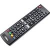 vhbw telecomando multifunzione compatibile con LG TV 55UK6300PLB, 55UK6500PLA, 65UK6300PLB home theatre televisore DVD Hi-Fi