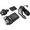 Technaxx Dual DashCam FullHD 1080p, 120° anteriore e 480p, 80° camera interna - Riproduzione multimediale, rilevamento del movimento, obiettivi grandangolari, monitoraggio pargheggio - Dashcam TX-185