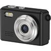 Annadue Mini Fotocamera del Portachiavi, Micro Fotocamere Compatti per Videocamera Portatile HD 1080p con Visualizzazione a LED, 6 Filtri e Luce LED per la Registrazione dello Studio di (BLACK)