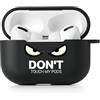 AKABEILA Custodia per AirPods Pro 2 con moschettone, custodia morbida in TPU nera con motivo AirPods Pro 2 2022 Custodia di ricarica AirPods Pro 2nd Generation Cover