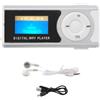 Vvikizy Lettore Musicale mini mp3 player Torcia MP3 Sportiva Portatile Piccola Clip Posteriore LCD Lettore Multimediale Musicale a Schermo Piccolo (Argento) mini Lecteurs MP3 et MP4