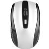 Goshyda Mouse ottico wireless a 2,4 GHz con ricevitore USB, interfaccia USB a 6 tasti regolabile da 800-1600 DPI Mouse elegante per PC laptop