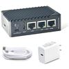 youyeetoo NanoPi R6S Mini Router con custodia in metallo,6TOPS NPU, supporto openwrt Docker, tre porte Ethernet, RK3588S Scheda di sviluppo,USB3.0 HDMI, M.2 NVMe Storage (8G/32G con alimentazione PD)