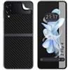 Tumundosmartphone Sticker Vinile Autoadesiva Trama Carbonio per Samsung Galaxy Z Flip 4 5G
