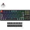 Keychron K8 V2 Tastiera Meccanica TKL Bluetooth e Cablata, RGB, Frame in Alluminio, Hot Swappable Brown Switch, Layout Italiano ISO, Compatibile Mac/Windows, ABS Caps