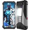 HBDBJRWB 8849 Tank 3 Pro Smartphone robusto 23800mAh Telefono proiettore 5G Android 14 36GB+512GB Dual Sim Luce da campeggio/2TB Espandi/OTG