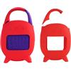 Hesupy Custodia protettiva in silicone per JBL CLIP 5, custodia morbida a prova di caduta antiurto per altoparlante portatile CLIP5, accessori per organizer da esterni, protezione completa (rosso)