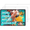 generic Pellicola protettiva in vetro temperato per tablet SUAAT S6 da 10 pollici, ad alta trasparenza, resistente ai graffi, anti-impronte, confezione da 2