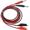 Oiyagai Set di Cavi di Prova per Elettronica TL-16 da Banana a Coccodrillo Grande, 2 Pezzi, Rosso Nero, 1 m/39,3'