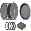 NiSi JetMag Pro 1-9 Stops VND - Creator Kit filtri magnetici. Include True Color 1-5 Stop filtro ND variabile, FS ND16 (1,2), filtro Black Mist 1/8 e Anelli adattatori magnetici 67/72/77/82 mm