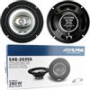 WEB 2 altoparlanti diffusori coassiali 3 vie compatibile con ALPINE SXE-2035S 20,00 cm 200 mm 8 45 watt rms 280 watt max 4 ohm 90 db spl auto, a coppia