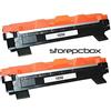 Storepcbox - 2 Toner TN1050 Compatibile con Brother MFC-1810, HL-1110, HL-1112, DCP-1510, DCP-1512, DCP-1610W, DCP-1612W, HL-1210W, HL-1212W, MFC-1910, 1000 PAGINE Colore Nero TN 1050 SET 2 PEZZI