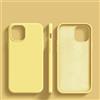 QGGNMGT Custodia per telefono per iPhone 15 11 12 13 14 Pro Max Custodie in silicone liquido di lusso per 7 8 Plus X XS XR Cover morbida antiurto, giallo, per iPhone 14