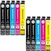 Woungzha Cartuccia d'inchiostro compatibile Epson Workforce Pro WF-3820 WF-3825 WF-4820 WF-4825 WF-4830 WF-3820DWF WF-4820DWF WF-7310 WF-7830 WF-7835 WF-7840 Confezione da 10
