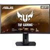 ASUS TUF Gaming VG27VQ, Monitor Gaming Curvo da 27 FHD VA (1920x1080), 165 Hz, Tempo di Risposta 1 ms, Display Port, HDMI e DVI, Altoparlanti, AMD FreeSync, Extreme Low Motion Blur, Nero