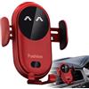 Poupangke Supporto per caricabatterie da auto wireless, supporto per telefono con bloccaggio automatico per auto, regolabile a 360 gradi, con protezione da sovraccarico, supporto anti-vibrazione, caricatore