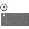 LANMOU Tappetino Mouse Riscaldato Tappetino Scrivania Riscaldato Impermeabile Tappetino Scrivania Elettrico Caldo con 5 Livelli di Riscaldamento e 4 Ore Spegnimento Automatico (Black Grey,80 * 33cm)