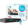 OPTEX ORS9947 Ricevitore TV satellitare HD registratore USB + scheda Fransat