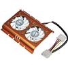 Connectland VEN-HD-FS02 - Doppio ventilatore per hard disk