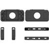 QingXuey Silicone Protective Case for ANBERNIC RG35XX H Gaming Console Drop Protection Simple Solid Color (Black)