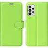 JIUNINE Cover per Samsung Galaxy A33 5G, Custodia Libro in Pelle Sintetica Portafoglio Case Flip Antiurto [Slot per Schede] [Chiusura Magnetica] Compatibile con Samsung Galaxy A33 5G, Verde