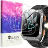 Blueshaweu 3 Pezzi Vetro Temperato Compatibile per Blackview W80 Pro Smartwatch 1,91, Pellicola Protettiva Schermo in Vetro Temperato Alta Risoluzione Compatibile con Blackview W80 Pro 1,91 (Glass)