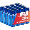 AgfaPhoto - Batteria Alkaline Plus, Carino AA, LR6, confezione da 20