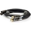 HiViLux - Cavo Referenz HIFI bilanciato, con connettori NF/XLR OCC/SCC, diametro: 14 mm, coppia stereo, 2 canali 1.0m Paar