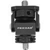 FEICHAO Supporto per monitor di rotazione da 1/4 a 1/4/adattatore per montaggio a scarpa fredda compatibile con accessori stabilizzatori per flash per fotocamera DSLR Hero 13 (E Set C)