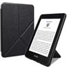 Huanghua Custodia per Kindle Paperwhite da 6 pollici (5a/6a/7a generazione (2012/2013/2015, sottile custodia intelligente in pelle PU con supporto pieghevole e funzione sleep/wake automatica) (nero, Kindle
