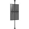 KIMEX 032-1001K3 Supporto a colonna Pavimento-soffitto per TV 55-75, Modalità Portrait